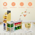 Supermarketi mängukomplekt koos ostukorviga väikelastele