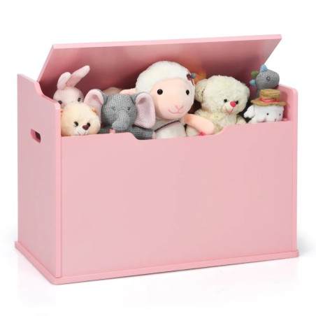 Mänguasjakast kaanega, pink, kandesangadega, roosa