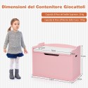 Mänguasjakast kaanega, pink, kandesangadega, roosa