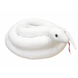 Pehme valge Madu maskott 300 cm