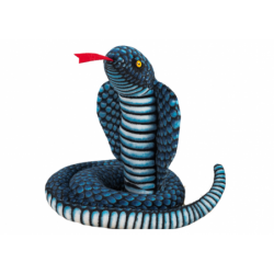 Plush Mascot Snake King Cobra Blue 100 cm