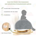 Laste polsterdatud kiiktool täispuidust jalgadega hall