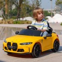 Elektriline lasteauto BMW M4 puldi, heli ja tuledega, kollane