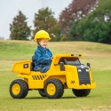 Elektriline Caterpillari lasteekskavaator-kallur puldiga, 3–5 km/h, kollane