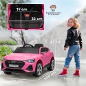 Audi e-tron 12 V elektriline lasteauto puldi ja turvavööga 3–5 a