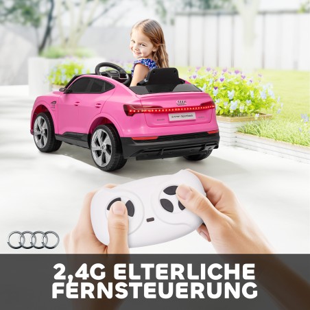 Audi e-tron 12 V elektriline lasteauto puldi ja turvavööga 3–5 a