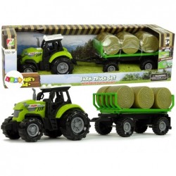 Traktor haagisega Bale Hay Sound Green