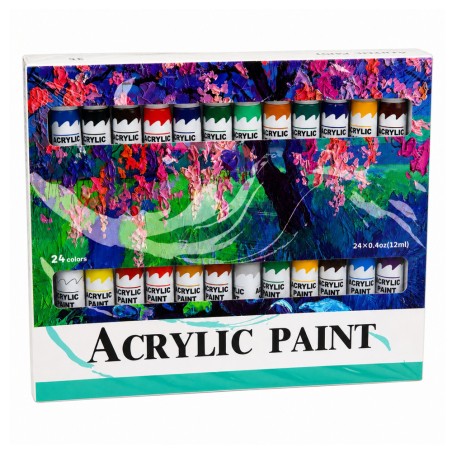 Artistic akrüülvärvide komplekt 24 värvi 12 ml