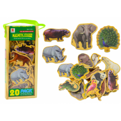 Puidust magnetid Wild Animals Safari 20 tk