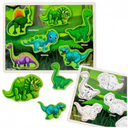 Puidust pusle dinosaurused pusle kujundite laud...