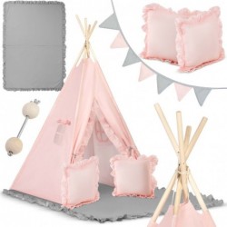 Tipi telk lastele - heleroosa