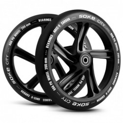 Linnatõukeratta rattad 200 mm mustad 2 tk