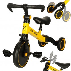 3 in 1 jooksuratas  / jalgratas, kollane