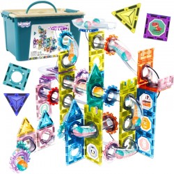 Magnetklotsid 3D pallirada 126 tk.