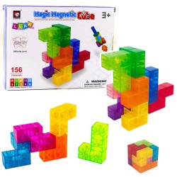 Magnet klotsid kuubikud 9 tk + 156 ülesannete...