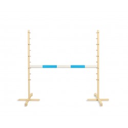 Hüppetakistus hobihobusele 120cm, tala helesinine
