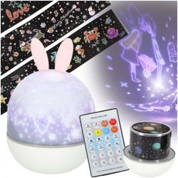 Öölamp projektor USB LED, jänes