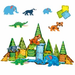 Magnetklotside komplekt, 3D, džungli loomad, 45...