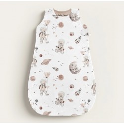 Õhem magamiskott 1 TOG ONE SIZE, Space teddy White