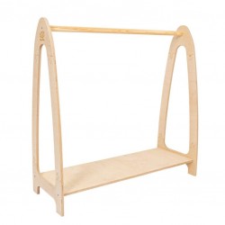 Laste puidust riidestange Soft, suur, naturaalne