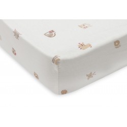 Kummiga voodilina Jersey 60x120cm Animal Friends