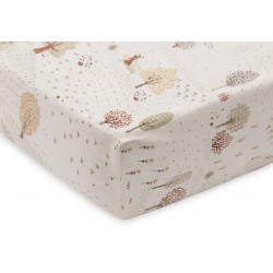 Kummiga lina jersey puuvill, 70x140 cm, Tiny Park