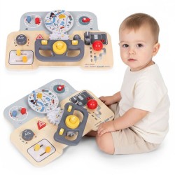 Puidust sensoorse manipuleerimise laud lastele,...