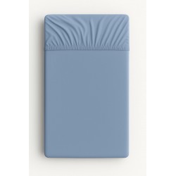 Kummiga voodilina 60x120 cm, pastell sinine