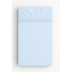 Kummiga voodilina 120x60 cm, sinine