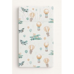 Kummiga voodilina 120x60 cm, sky adventure