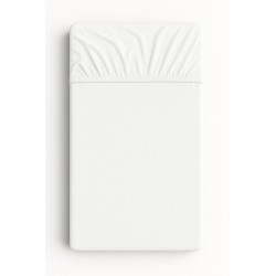 Kummiga voodilina 120x60 cm, valge