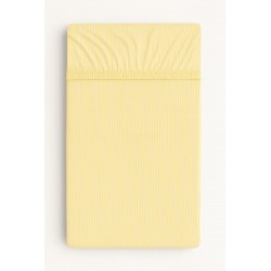 Kummiga voodilina 120x60 cm, yellow stripes