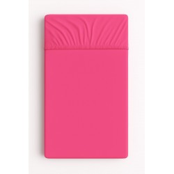 Kummiga voodilina jersey 120x60 cm, tumeroosa