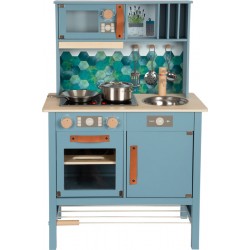 Puidust laste mänguköök tasty, sinine