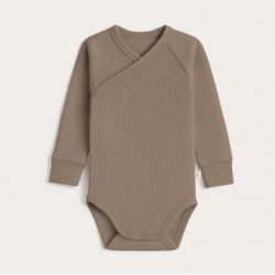 Hõlmikbodi beebile, tumebeež, pikad varrukad