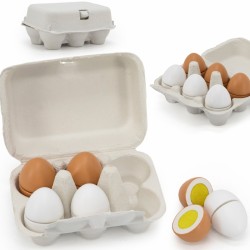 Puidust  munad karbis, krõpsuga poolitatavad