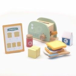 Puidust rösteri hommikusöögikomplekt koos...