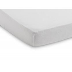 Kummiga voodilina jersey 60x120 cm, valge