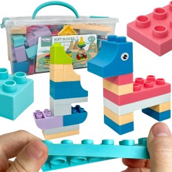 WOOPIE pehmete klotside komplekt, 99 tk karbis