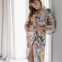 Bambusest kimono BOHO PALMS VALGUS