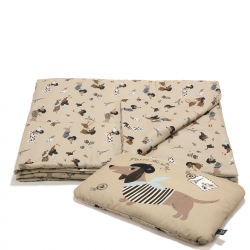 Puuvillane voodipesukomplekt PIERRE THE DOG