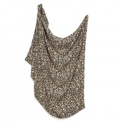 Bamboo Swaddle Muslin LEOPARD CREAM, autor Magdalena Lamparska