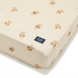 Kummiga puuvillane voodilina elastne BABY BEAR