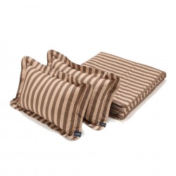 Puuvillane voodipesukomplekt STRIPES BROWN
