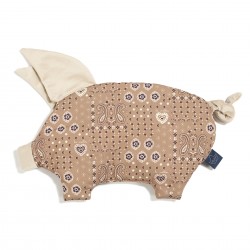 Padi Sleepy Pig Velvet BANDANA MOCCA