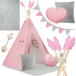 Teepee telk lastele NK-406 Nukido - roosa