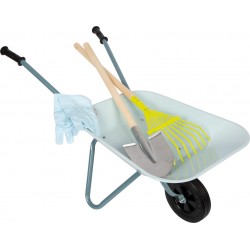 Laste aiatööriistade komplekt koos käsikäruga