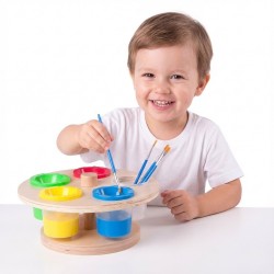 CLASSIC WORLD EDU pöörlev värvitopsi alus + konteinerid