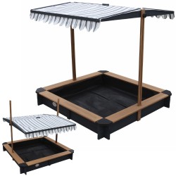 AXI puidust liivakast katuse ja pinkidega