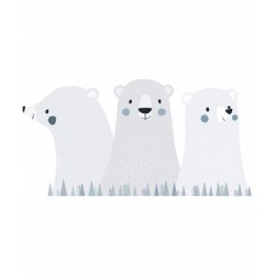 XL Seinakleebis "Arctic" jääkarud